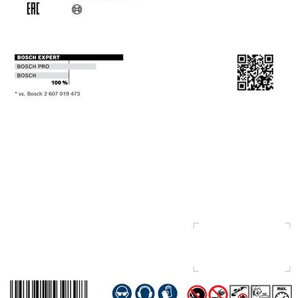 Disque à tronçonner diamanté Bosch EXPERT HardCeramic 115 x 22,23 mm 1 pièce (2608900654) Technologie diamant