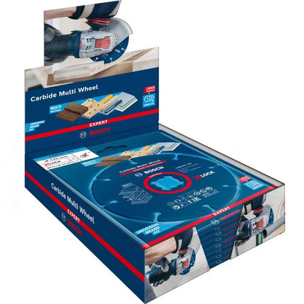 Bosch Expert Carbide Multi Wheel X-LOCK Disque à tronçonner (2608901195) 125 mm x 22,23 mm - 10 pcs.