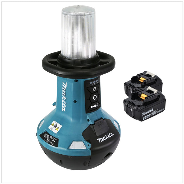 Makita DML 810 M Lampe LED sans fil 18 / 36 V ( 2 x 18 V ) 5500 lm IP54 + 2x batterie 4,0 Ah - sans chargeur