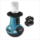 Makita DML 810 T Eclaireur de zone sans fil LED 18 / 36 V ( 2 x 18 V ) 5500 lm IP54 + 2x Batteries 5,0 Ah -sans chargeur