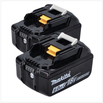 Lampe LED sans fil Makita DML 810 G 18 / 36 V ( 2 x 18 V ) 5500 lm IP54 + 2 batteries 6,0 Ah - sans chargeur