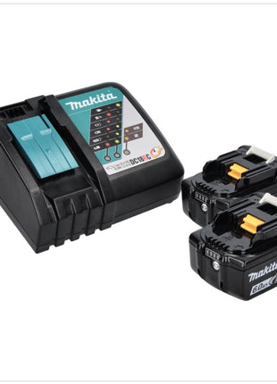 Makita DML 810 RG Eclaireur de surface sans fil avec LED 18/36 V (2 x 18 V) 5500 lm IP54 + 2x Batteries 6,0 Ah + Chargeur