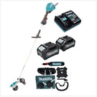 Makita UR 003 GM201 débroussailleuse à batterie 40 V sans balais IPX4 + 2x batteries 4,0 Ah + chargeur + bandoulière + tête de couteau + tête de fil + couteau à mouche + sac