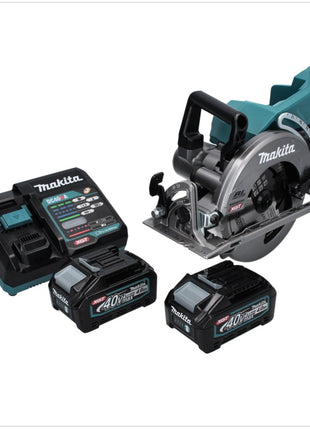 Makita RS001GM2 Scie circulaire sans fil 185mm max. 40V Brushless + 2x Batteries 4,0 Ah + Chargeur