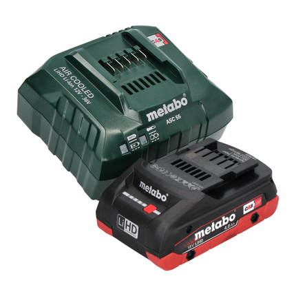 Metabo SB 18 LTX BL I Perceuse à percussion sans fil 130 Nm 18 V Brushless + 1x Batterie 4,0 Ah + Chargeur + Coffret metaBOX