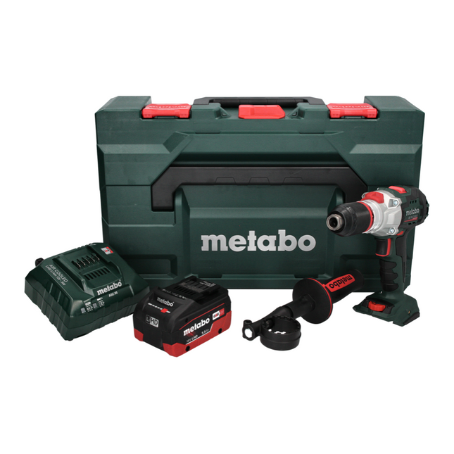 Metabo SB 18 LTX BL I Perceuse à percussion sans fil 130 Nm 18 V Brushless + 1x Batterie 5,5 Ah + Chargeur + Coffret metaBOX