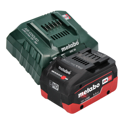 Metabo SB 18 LTX BL I Perceuse à percussion sans fil 130 Nm 18 V Brushless + 1x Batterie 5,5 Ah + Chargeur + Coffret metaBOX