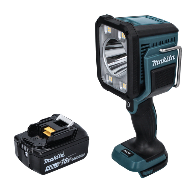 Makita DML 812 T1 Lampe torche à LED 18 V 1250 lm + 1x batterie 5,0 Ah - sans chargeur