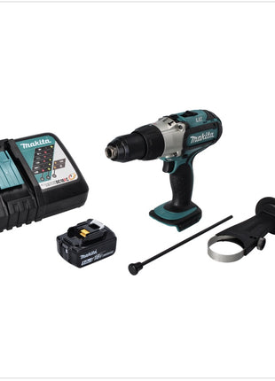 Makita DHP451RT1 Perceuse-visseuse à percussion sans fil 80Nm 18V + 1x Batterie 5,0 Ah + Chargeur