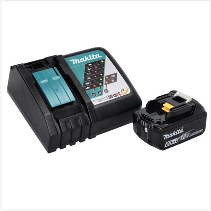 Makita DHP 451 RG1 Perceuse-visseuse à percussion sans fil 80 Nm 18V + 1x Batterie 6,0 Ah + Chargeur