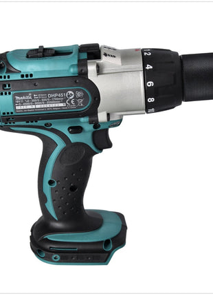 Makita DHP 451 RG1 Perceuse-visseuse à percussion sans fil 80 Nm 18V + 1x Batterie 6,0 Ah + Chargeur