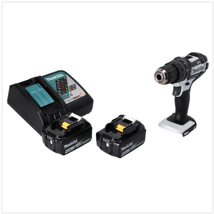 Makita DHP 482 RM W Akku Schlagbohrschrauber 18 V 62 Nm + 2x Akku 4,0 Ah + Ladegerät - Toolbrothers