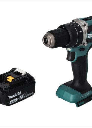 Makita DHP 484 F1 Perceuse-visseuse à percussion sans fil 18 V 54 Nm brushless + 1x Batterie 3,0 Ah - sans Chargeur