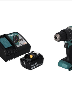 Makita DHP 484 RF1 Perceuse-visseuse à percussion sans fil 18 V 54 Nm brushless + 1x Batterie 3,0 Ah + Chargeur