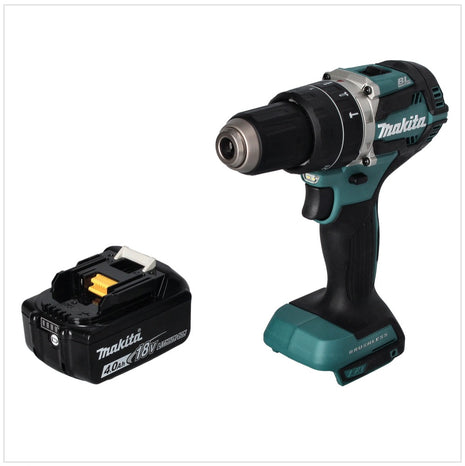 Trapano a percussione a batteria Makita DHP 484 M1 18 V 54 Nm brushless + 1x batteria ricaricabile 4,0 Ah - senza caricabatterie