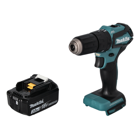 Taladro percutor inalámbrico Makita DHP 483 F1 18 V 40 Nm sin escobillas + 1x batería 3,0 Ah - sin cargador