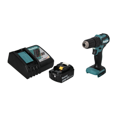 Makita DHP 483 RM1 Akku Schlagbohrschrauber 18 V 40 Nm Brushless + 1x Akku 4,0 Ah + Ladegerät