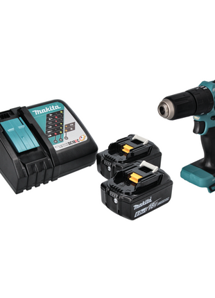 Makita DHP 483 RG Perceuse-visseuse à percussion sans fil 18 V 40 Nm Brushless + 2x Batteries 6,0 Ah + Chargeur