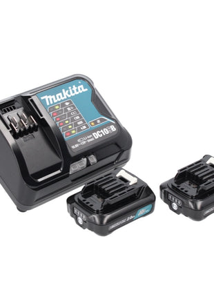 Makita DF 333 DSAE Perceuse-visseuse sans fil 12 V maxi 30 Nm + 2x Batteries 2.0 Ah + Chargeur + Coffret de transport