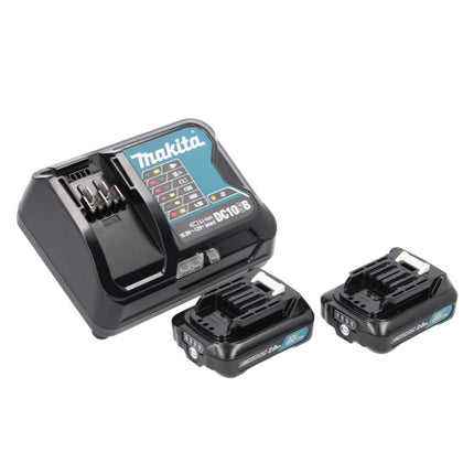 Makita DF 333 DSAE Perceuse-visseuse sans fil 12 V maxi 30 Nm + 2x Batteries 2.0 Ah + Chargeur + Coffret de transport