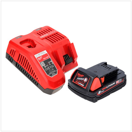 Milwaukee M18 FID2-201FC TX Visseuse à choc sans fil 1/4" 226 Nm 18V  + 1x Batterie 2,0 Ah + Chargeur + Coffret TX