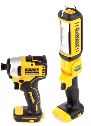 DeWalt DCF809P1TX Visseuse à choc sans fil 18V Brushless + DCL050 Lampe sans fil 18V + 1x Batterie 5,0Ah + Chargeur +Coffret TX + Mètre pliant