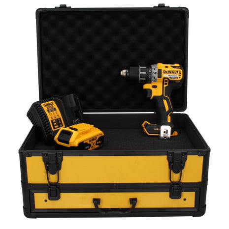 Taladro atornillador inalámbrico DeWalt DCD 791 P1 TX 18 V 70 Nm sin escobillas + 1x batería 5,0 Ah + cargador + maletín TX