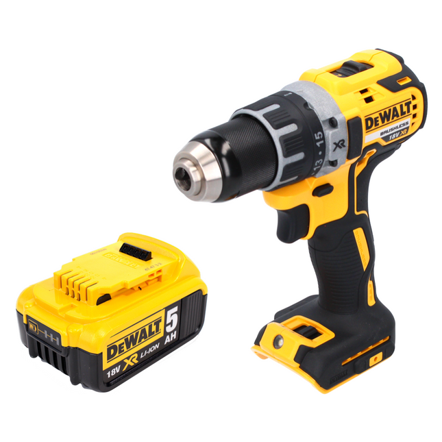 Perceuse-visseuse sans fil DeWalt DCD 791 N 18 V 70 Nm Brushless + 1 batterie 5,0 Ah - sans chargeur