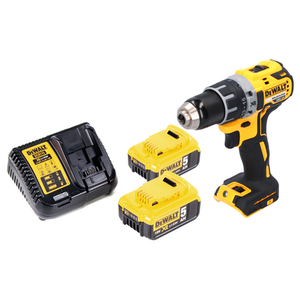 Perceuse-visseuse sans fil DeWalt DCD 791 P2 18 V 70 Nm Brushless + 2 batteries 5,0 Ah + chargeur