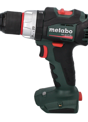 Taladro percutor a batería Metabo SB 18 LT BL 18 V 75 Nm sin escobillas + 1x batería 5,5 Ah + cargador + juego de puntas 32 piezas + metaBOX