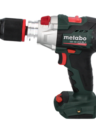 Taladro percutor a batería Metabo SB 18 LTX BL I 18 V 130 Nm sin escobillas + juego de puntas 32 piezas + metaBOX - sin batería, sin cargador