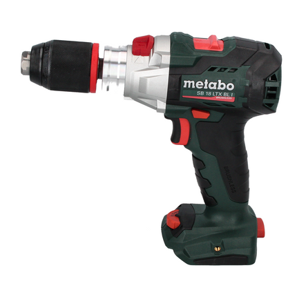 Metabo SB 18 LTX BL I Perceuse-visseuse à percussion sans fil 130 Nm 18 V Brushless + Coffret MetaBOX + Set d'embouts, 32 pcs. - sans batterie, sans chargeur