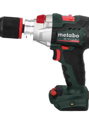 Metabo SB 18 LTX BL I taladro percutor a batería 18 V 130 Nm sin escobillas + 1x batería 4,0 Ah + cargador + juego de puntas 32 piezas + metaBOX