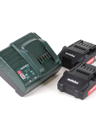 Metabo BS 18 Quick perceuse-visseuse sans fil 18 V 48 Nm + 2 batteries 2,0 Ah + chargeur + jeu d'embouts 32 pièces + coffret