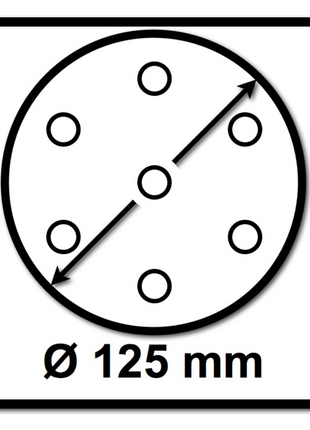 Makita Plateau de ponçage 125 mm (197922-4) pour polisseuse excentrique DPO / PO