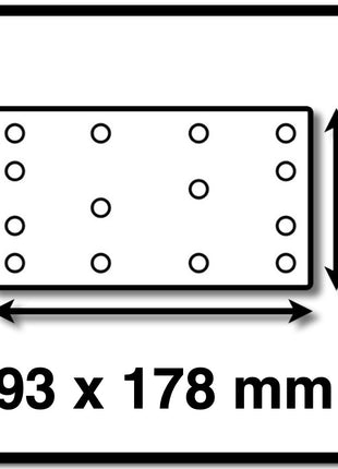 Festool STF 93x178 P 60 Rubin Bande abrasive pour ponceuse RS 300 / RS 3 / LRS 93 (4x 499062) - 200 pcs.