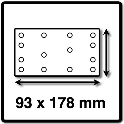 Festool STF 93x178 P 60 Rubin Bande abrasive pour ponceuse RS 300 / RS 3 / LRS 93 (4x 499062) - 200 pcs.