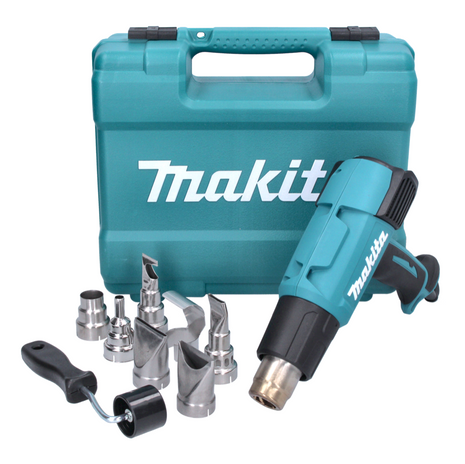 Makita HG 6531 CK Décapeur thermique  2000 W,  50 - 650 °C +  Jeu d'accessoires 8 pcs. + Coffret