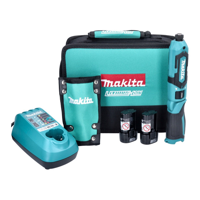 Makita TD 022 DSE Visseuse à chocs articulée 7.2 V 25 Nm + 2x Batteries 1.5 Ah + Chargeur + Sacoche