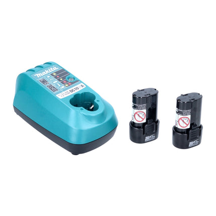 Makita TD 022 DSE Visseuse à chocs articulée 7.2 V 25 Nm + 2x Batteries 1.5 Ah + Chargeur + Sacoche