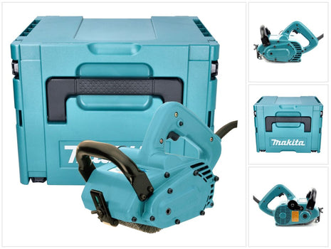 Makita 9741 J Ponceuse à brosses 860 watts 3500 t/mn + Makpac