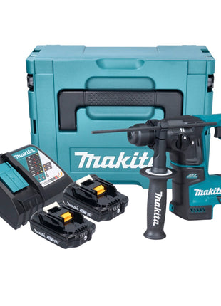 Makita DHR 171 RAJ marteau perforateur sur batterie 18 V 1,2 J SDS plus brushless + 2x batterie 2,0 Ah + chargeur + Makpac