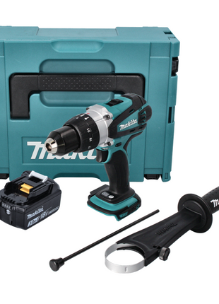 Makita DHP 458 F1J Perceuse-visseuse à percussion sans fil 18 V 91 Nm + 1x Batterie 3,0 Ah + Makpac - sans chargeur