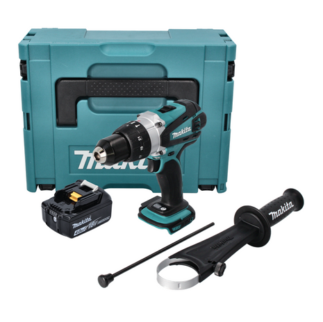 Makita DHP 458 M1J trapano a percussione a batteria 18 V 91 Nm + 1x batteria ricaricabile 4,0 Ah + Makpac - senza caricabatterie