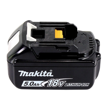 Makita DHP 458 T1J Perceuse-visseuse à percussion sans fil 18 V 91 Nm + 1x Batterie 5,0 Ah + Makpac - sans chargeur