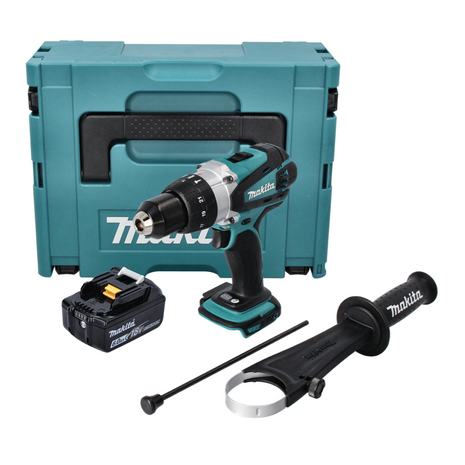 Makita DHP 458 G1J Akku Schlagbohrschrauber 18 V 91 Nm + 1x Akku 6,0 Ah + Makpac - ohne Ladegerät