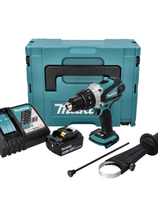 Makita DHP 458 RG1J Perceuse-visseuse à percussion sans fil 18 V 91 Nm + 1x Batterie 6,0 Ah + Chargeur + Makpac