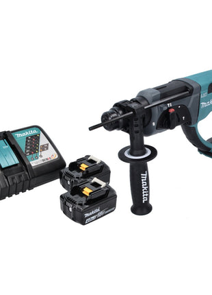 Makita DHR 202 RM Marteau perforateur burineur sans fil 18 V 2,0 J SDS Plus + 2x Batterie 4,0 Ah + Ladegert