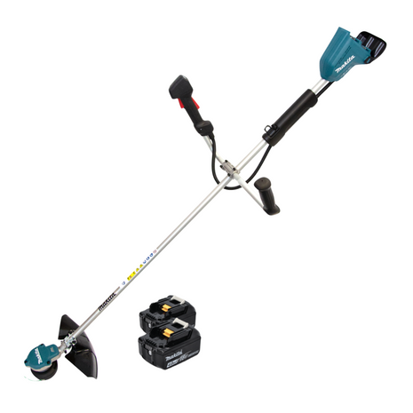 Makita DUR 368 AM Akku Freischneider 36 V ( 2 x 18 V ) Zweihandgriff Brushless + 2x Akku 4,0 Ah - ohne Ladegerät