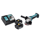 Makita DGA 452 RM Meuleuse d'angle sans fil 18 V 115 mm + 2x batterie 4,0 Ah + chargeur